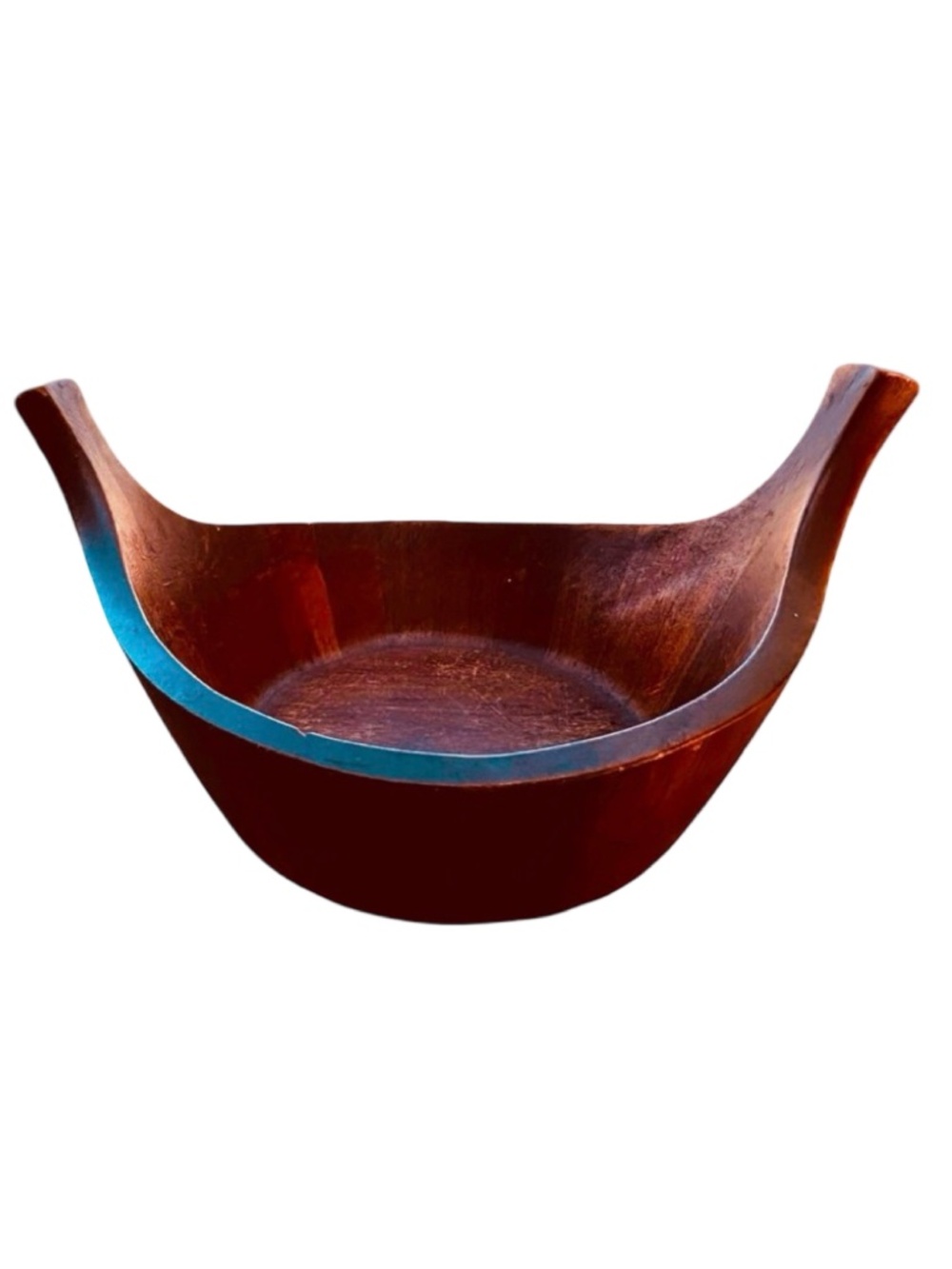JENS QUISTGAARD Vintage 1950s Staved Teak Viking Bowl for Dansk Denmark